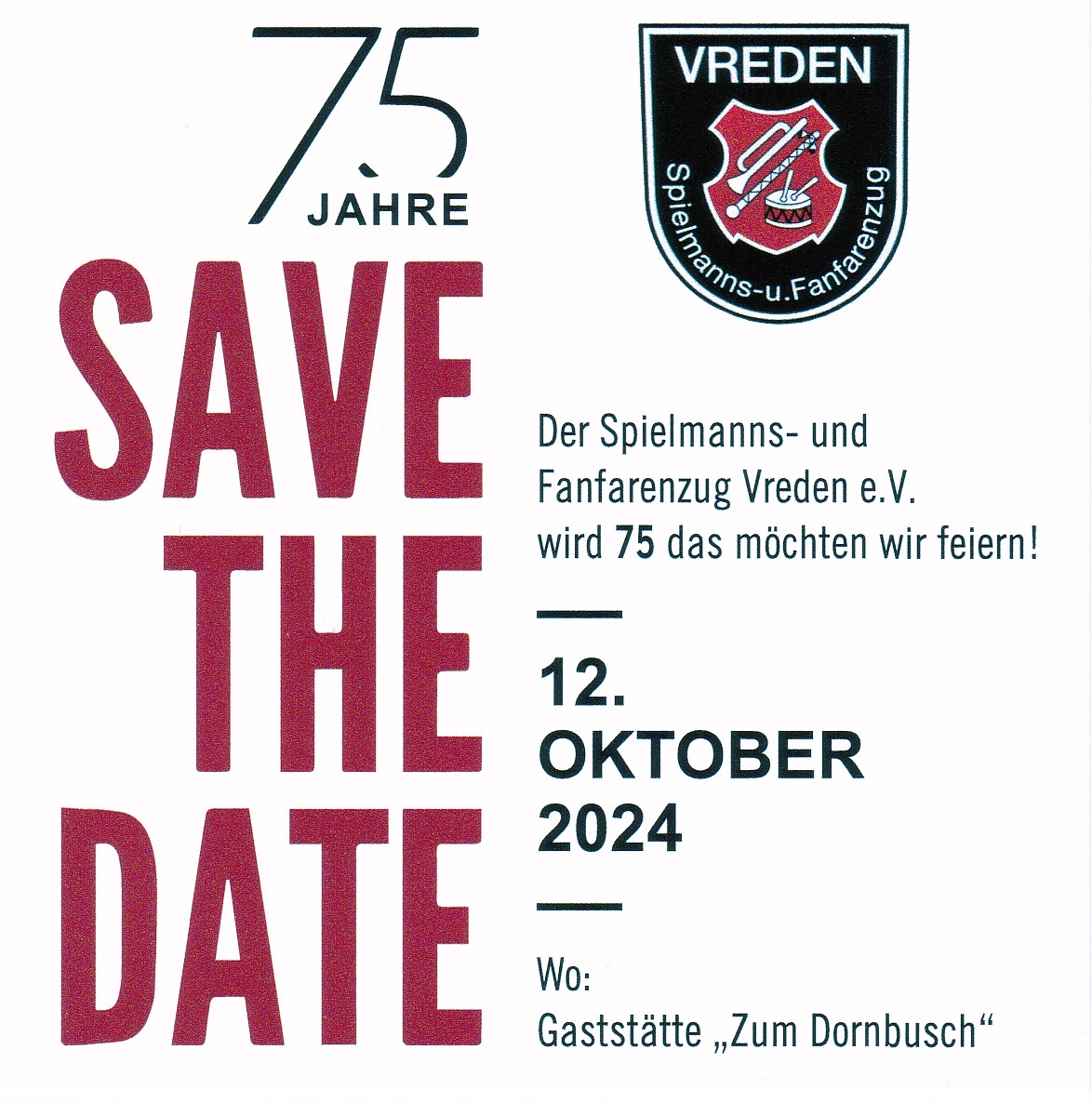 75 Jahre Spielmanns- und Fanfarenzug